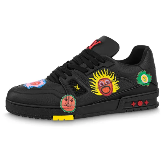 LOUIS VUITTON X Yayoi Kusama Trainer Black Print
