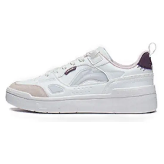 LINING Common 80s Skateboard Shoes Women's Low-Top Off White
