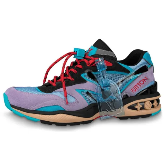 LOUIS VUITTON Trail Sneakers 'Purple Blue Black'