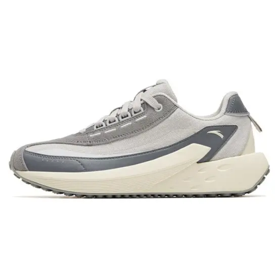 ANTA Crystal Sugar 2 Casual Shoes Women's Low-Top Cool Gray/Microchip Gray/Light Off White