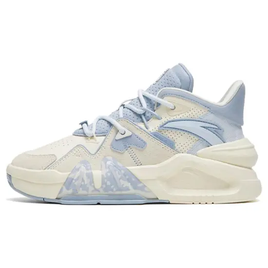 ANTA Bastard Casual Shoes Women's Low-Top Blue With White Lettering