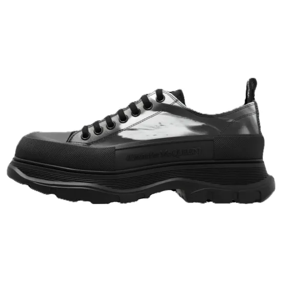 Alexander McQueen Brush Stroke Printed Lace Up Shoes