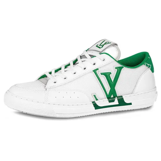 LOUIS VUITTON Charlie Sneakers 'White With Two Toned Green'