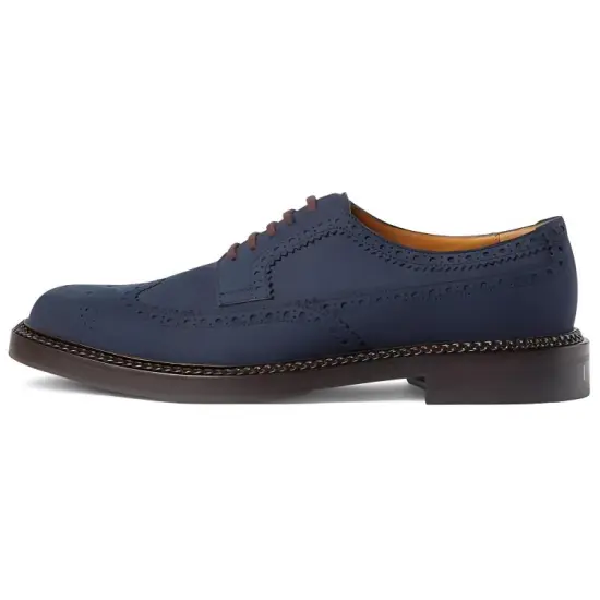 GUCCI Dress Shoes Men Low Top Blue