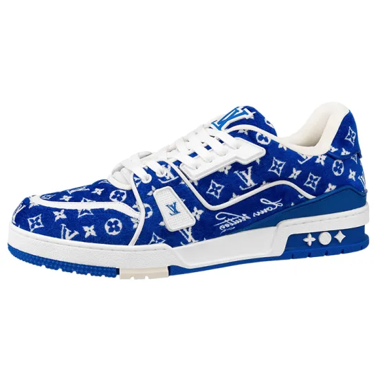 LOUIS VUITTON Trainer Blue Monogram Textile