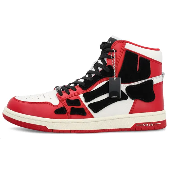 AMIRI Skel Top Hi Red White