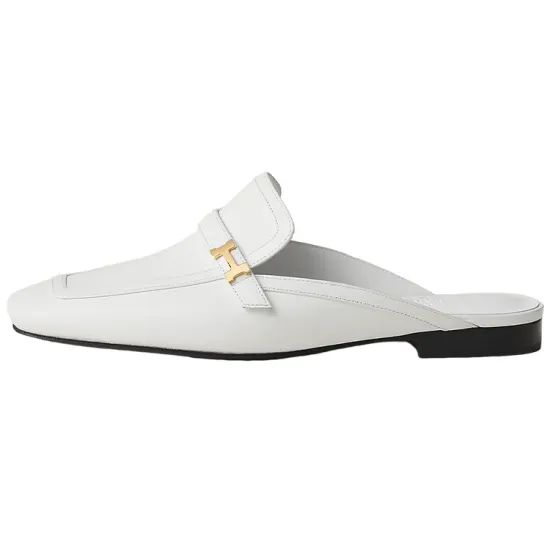 HERMES Groupie Closed Toe Slippers Women's