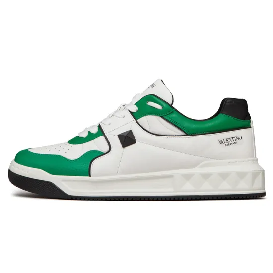 Valentino One Stud Low 'White Green'