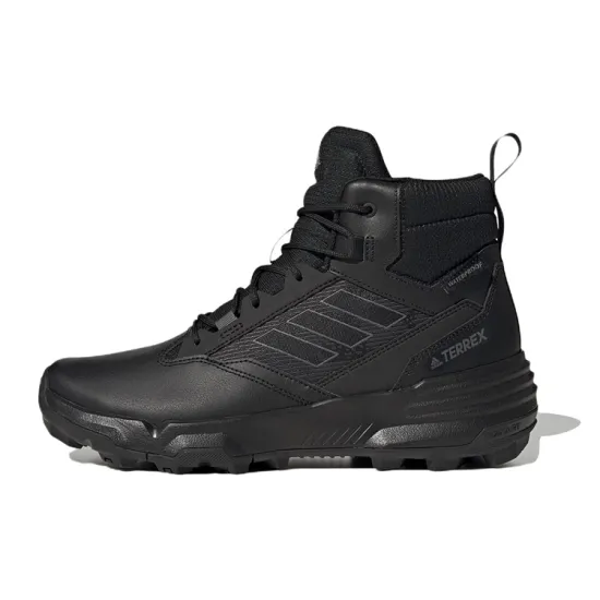 adidas Terrex Unity Leather Mid Rain.RDY 'Black Grey'