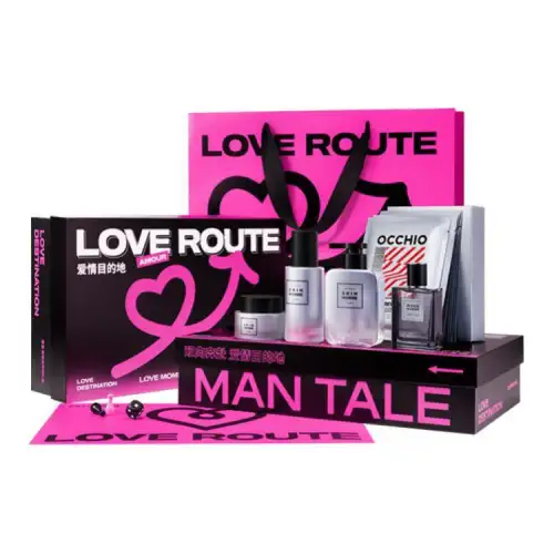 MAN TALE Refreshing moisturizing set for skin care, fresh cleansing milk strongly flavoured, cream, face mask