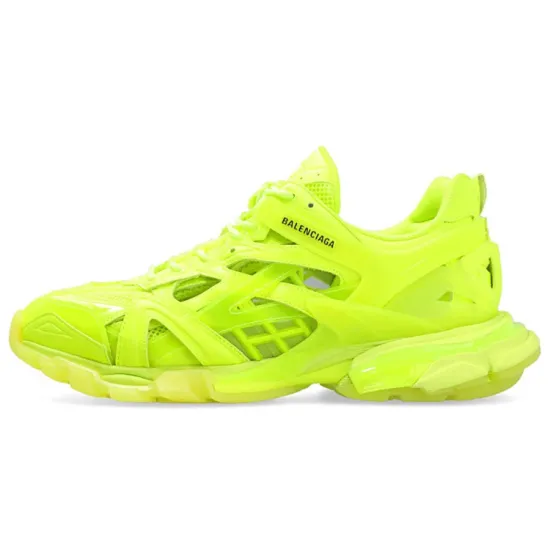 Balenciaga Track.2 Sneaker 'Clear Sole - Fluorescent Yellow'