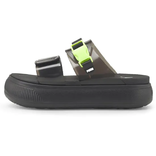 Puma Women's Suede Mayu Pop Sandal 'Black Fizzy Light'