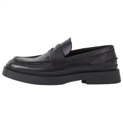 VAGABOND SHOEMAKERS Leather Comfortable Loafers 3.1cm Men's Black