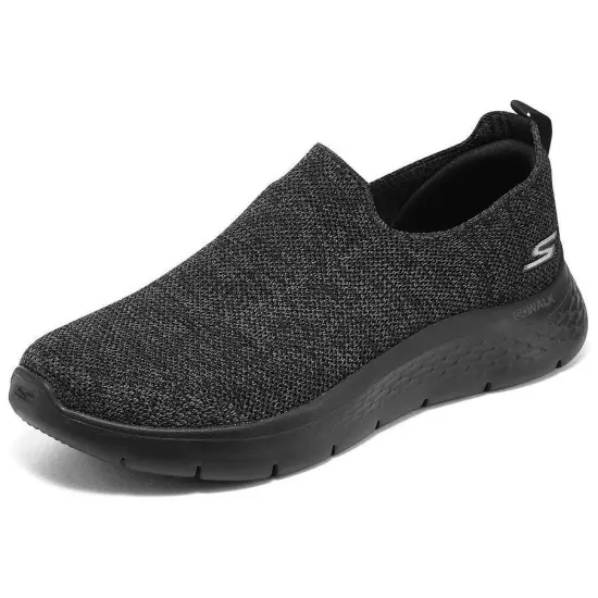 Skechers Go Walk Fle Cushioned Slip Resistant Support Low Top Casual Shoes Men's Black