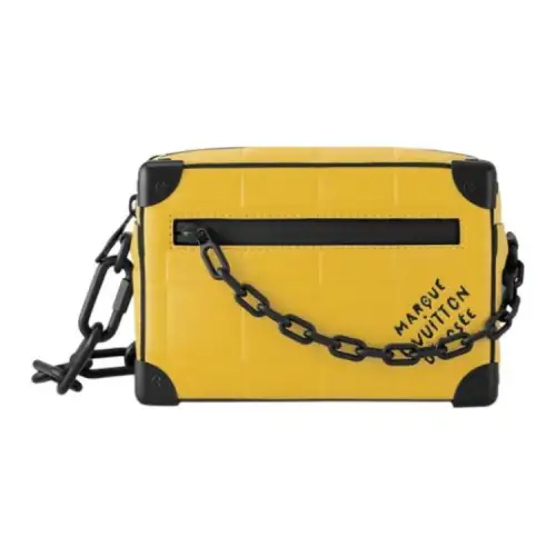LOUIS VUITTON Mini Soft Trunk Damier Scuba Yellow
