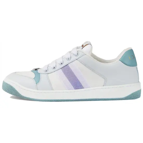 GUCCI Screener Skateboard Shoes Women's Low-Top Light Blue