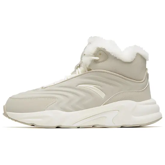 ANTA Walker Casual Shoes Men High-Top Beige