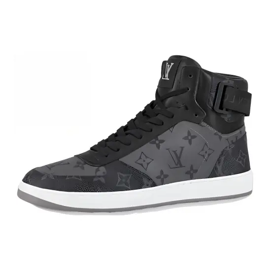 LOUIS VUITTON Rivoli Ankle Sneakers 'Grey Monogram'