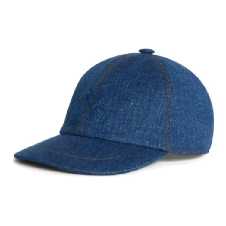 Loro Piana Cotton Baseball Caps Kids' Cerulean