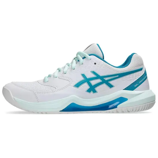 Asics Gel-Dedicate 8 Tennis Shoes Women's Low-Top White Blue