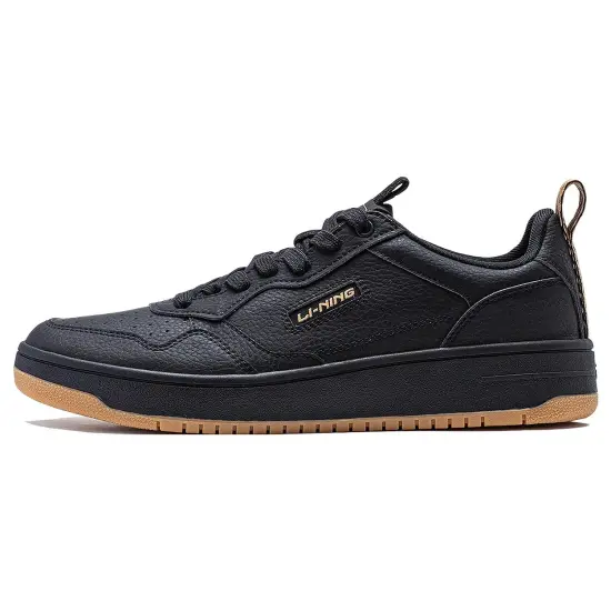 LINING Star Sugar Skateboard Shoes Men Low-Top Black