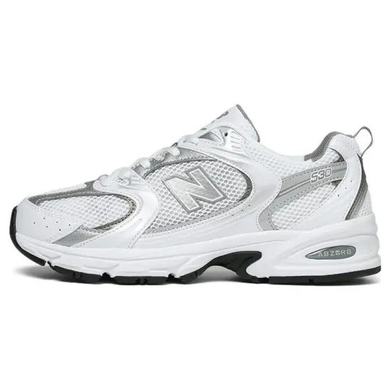 New Balance 530 White Silver Metallic