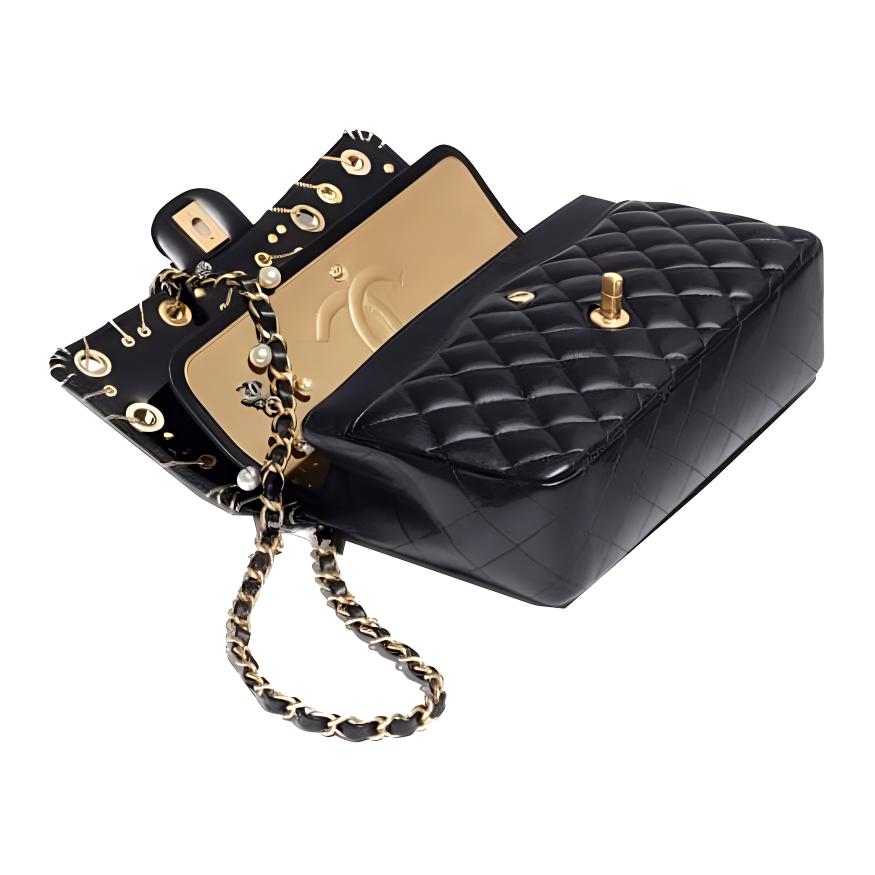 Женская сумка Chanel Classic Flap CF (черная) — фото 3