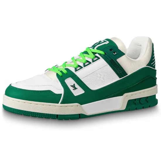 LOUIS VUITTON Trainer Sneakers 'White Green'