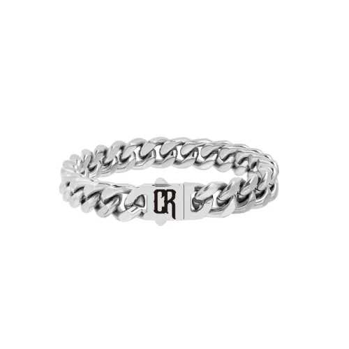 Cooraree Titanium Steel Bracelets Unisex Silver