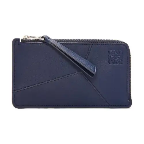 LOEWE Calfskin Wallet Men's Abyss Blue