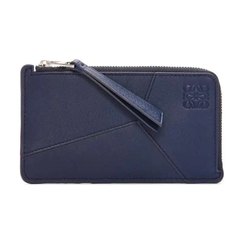LOEWE Calfskin Wallet Men's Abyss Blue