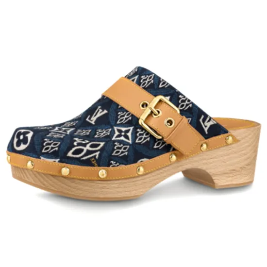 LOUIS VUITTON Cottage Closed Toe Slippers Women's