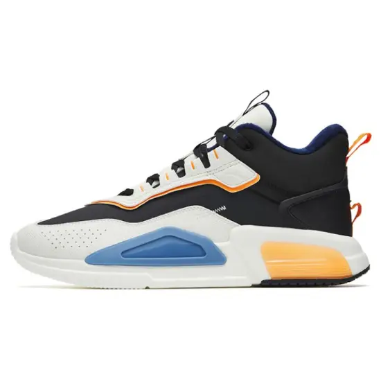 ANTA Rubik's Cube Casual Shoes Men Mid-Top Black Blue