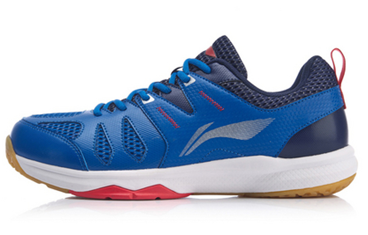 Li Ning Swirl V2 Cushioning Lightweight Slip Resistant Low top Badminton Shoes Unisex Blue