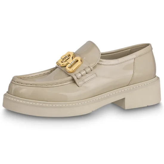 LOUIS VUITTON Lv Academy Loafers 'Beige' Women's