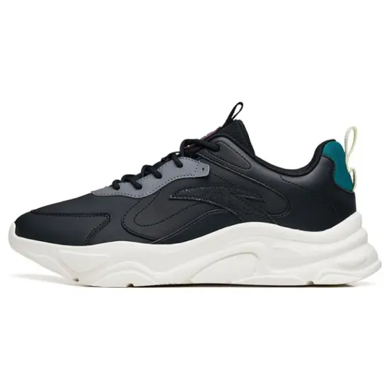 ANTA Millennium 2.0 Chunky Sneakers Men Low-Top Black/Steel Gray/Green