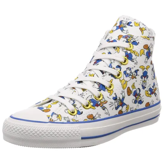 Converse All Star Canvas Shoes Unisex High-Top White Blue