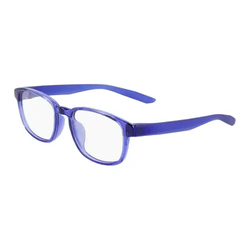 Nike Plastic Square Eyeglass Frames Unisex Blue