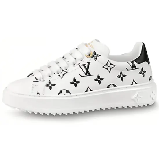 LOUIS VUITTON Lv Time Out Sneakers Black/White Women's