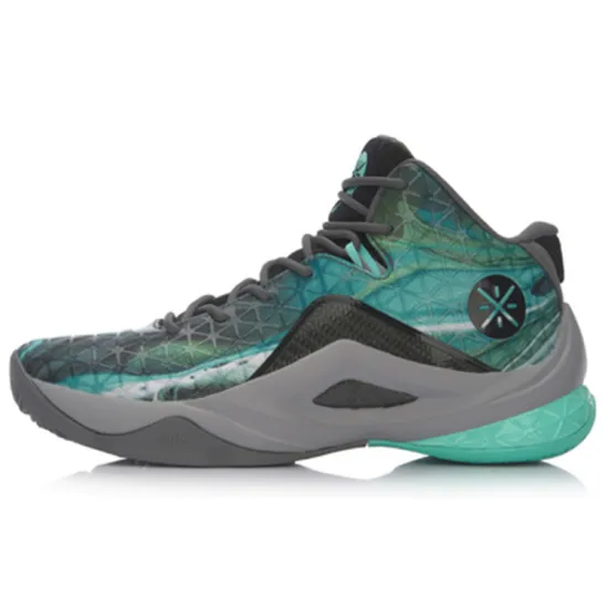 LINING All In Team 4 Basketball Shoes Men Mid-Top Green