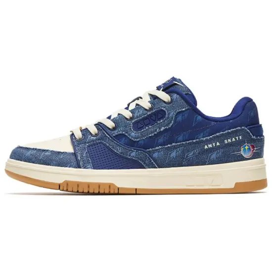 ANTA Life Collection Skateboard Shoes Women's Low-Top Blue