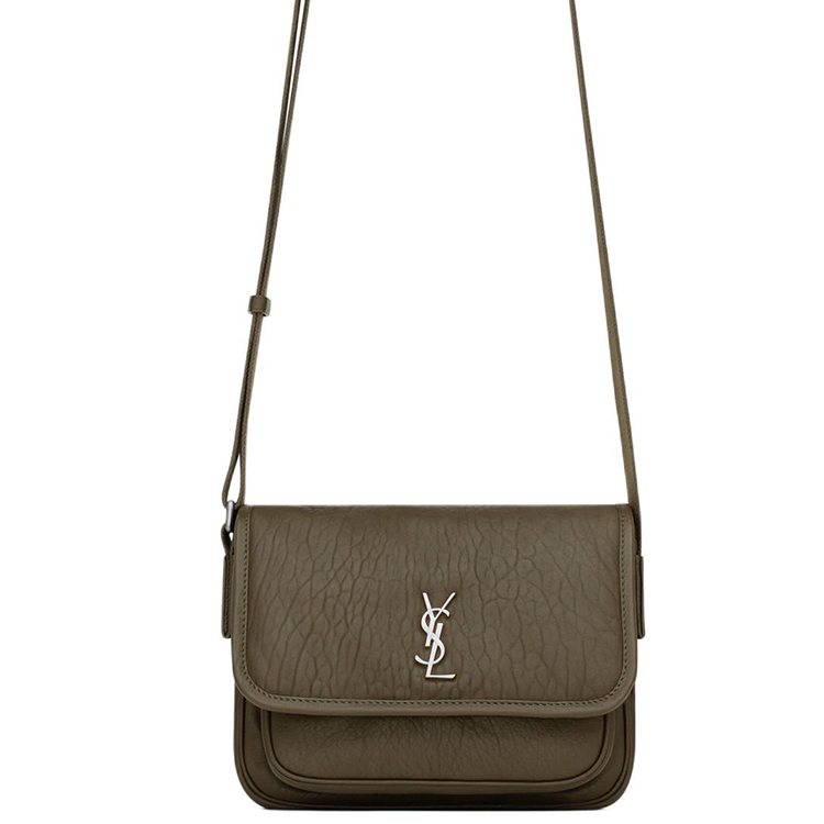 SAINT LAURENT Niki Grain Sheepskin Crossbody Bag, Shoulder Bag Men's Light Musk