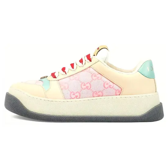GUCCI Women's Screener 'GG Monogram   Beige Pink' Women's