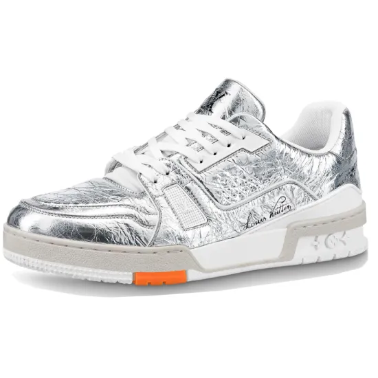 LOUIS VUITTON Trainer Silver