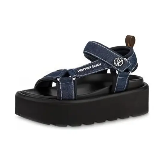 LOUIS VUITTON Beach Sandals Women's Blue