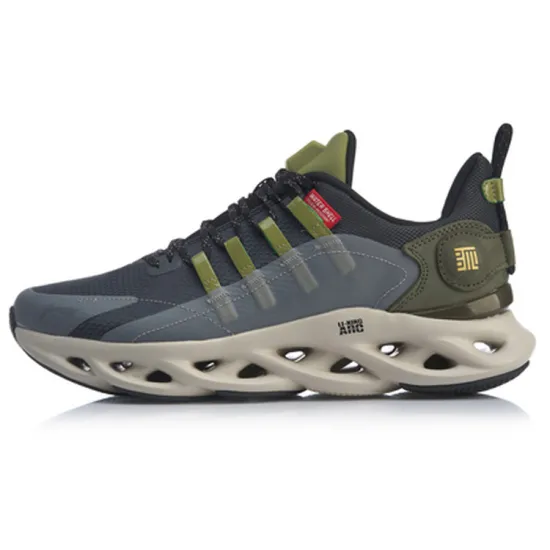 LINING Li Ning Arc Running Shoes Men Low-Top Ebony Black