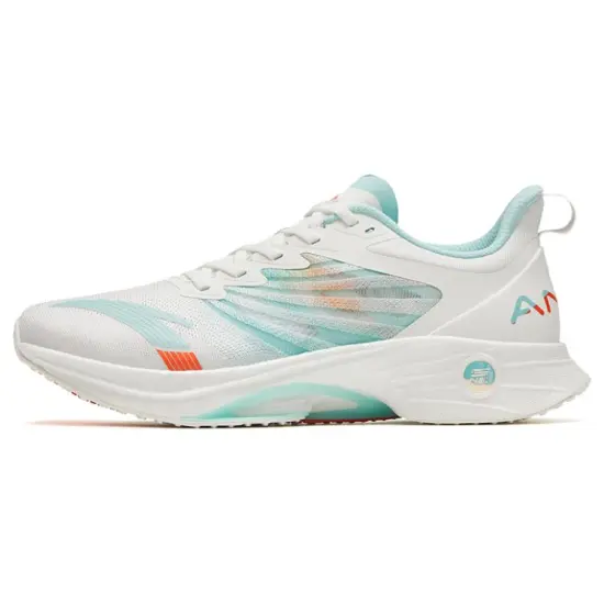 ANTA MACH 3.0 Running Shoes Men Low-Top White Blue Orange