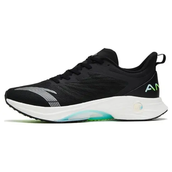 Anta MACH 3.0 Anti-Slip Wear-Resistant Low-Top Running Shoes Men's Black Green
