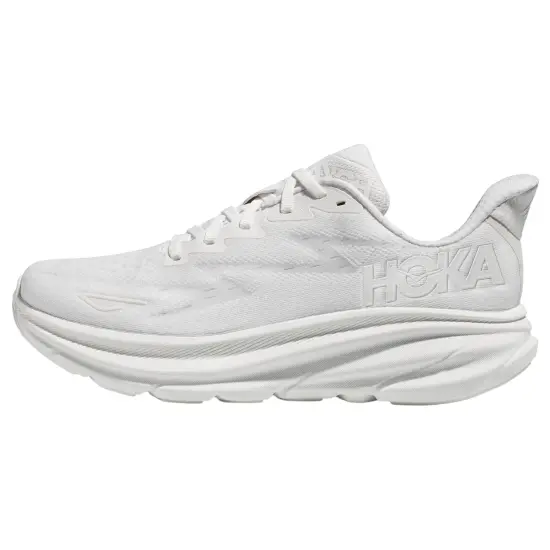 HOKA ONE ONE Clifton 9 Wide 'Triple White' Women's