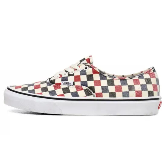 Vans Authentic Skateboarding Shoes Unisex Low-top Black/Red